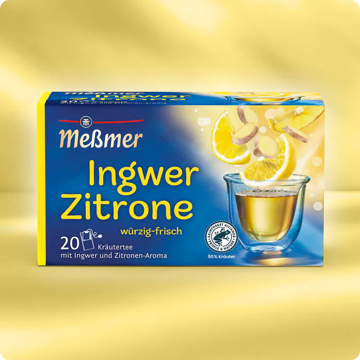 Ceai plic lamaie si ghimbir, Messmer Classic, 20 plic