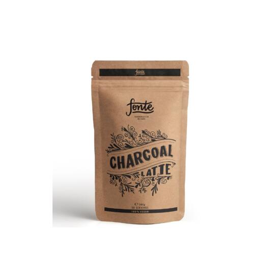 Pudra Charcoal Latte 300g, Superfood Fonte Charcoal