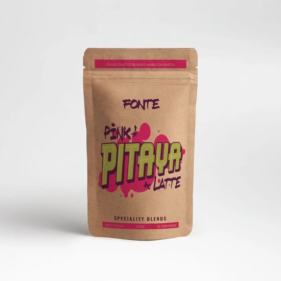 Pudra Pink Pitaya Latte 225g, Superfood Fonte Pink Pitaya
