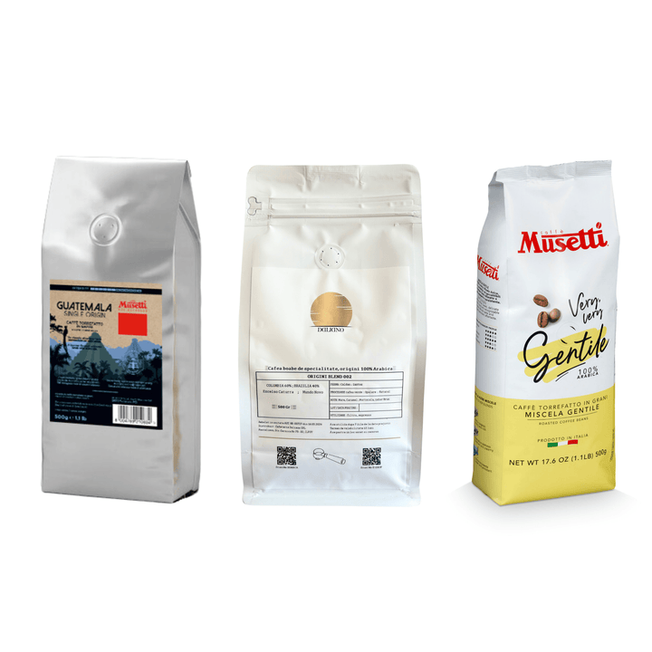 Pachet cafea 100% Arabica, 3 x 500 grame , Coffee Enthusiast