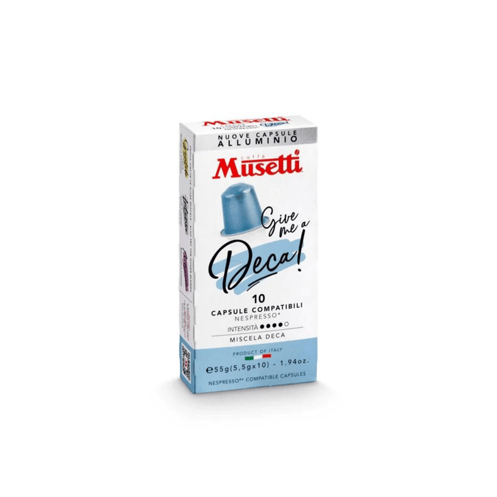 Cafea Musetti DECAF , Nespresso Compatibile, 10 capsule x 5.6gr