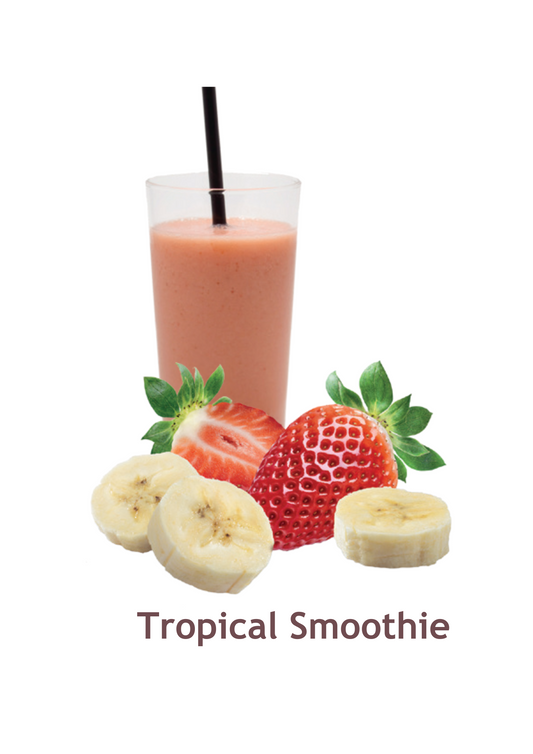 Smoothie Tropical, capsuna banana, 150gr / portie, congelat, 20 portii / bax.