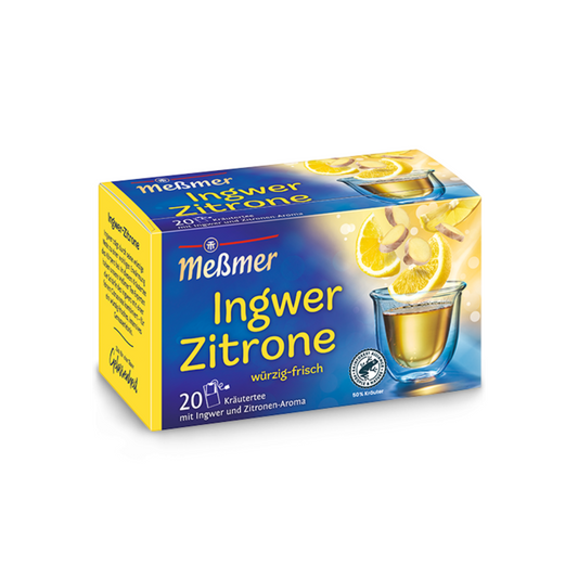 Ceai plic lamaie si ghimbir, Messmer Classic, 20 plic